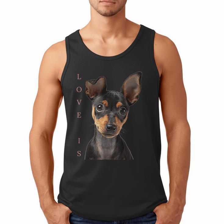 Miniature Pinscher Shirt Dog Mom Dad Tshirt Love Puppy Pet Men Tank Top