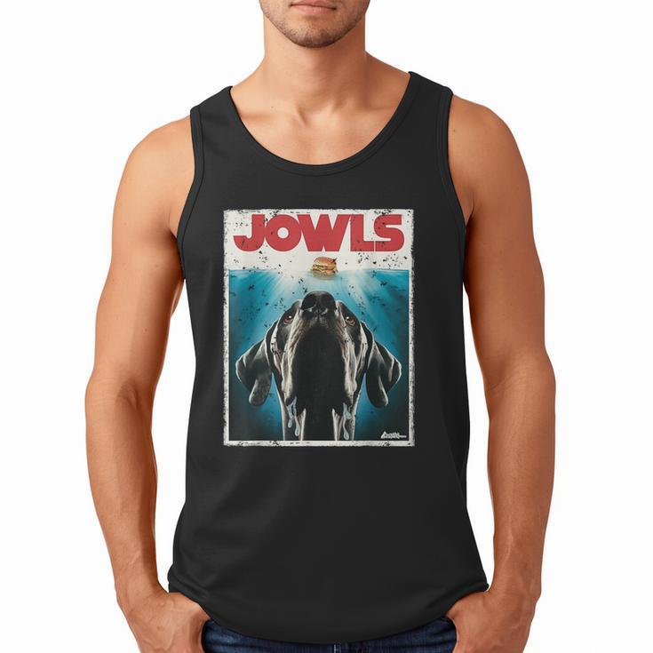 MonsterMuttz Great Dane Jowls Paws Top Drooling Dog Mom Dog Dad Men Tank Top