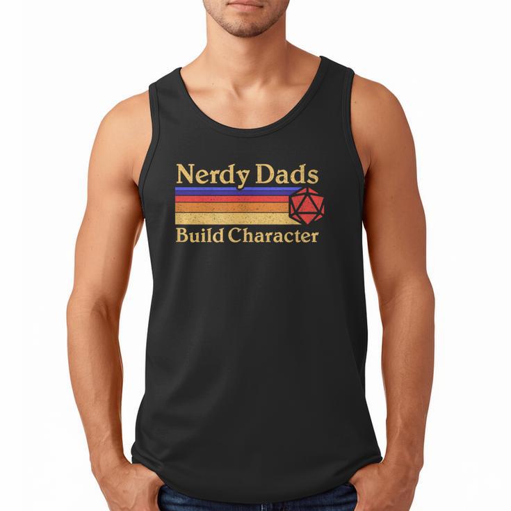 Nerdy Dads Dice For Tabletop RPG New Father Men Tank Top