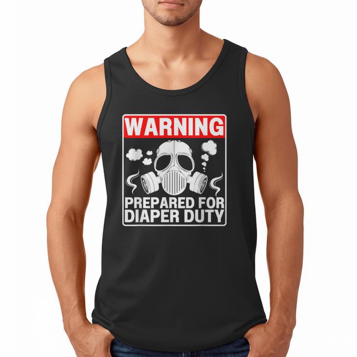 New Dad Prepared For Diaper Duty Daddy Diaper Duty Men Tank Top