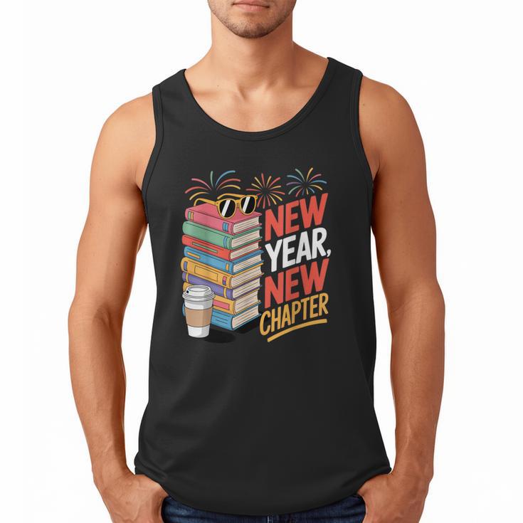 New Year New Chapter Book Lover Reader Men Tank Top