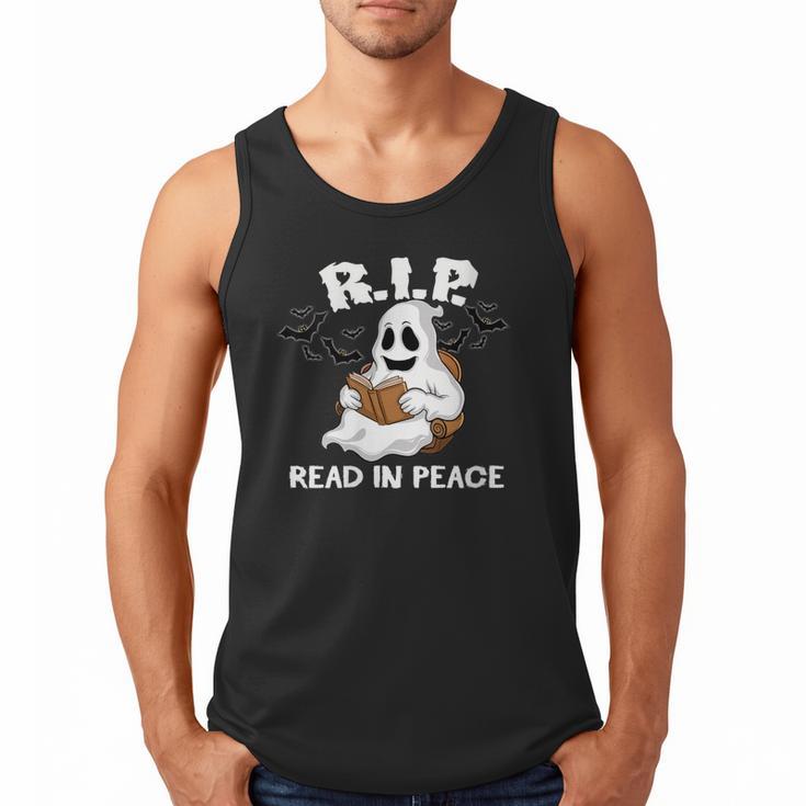 October Reading And Library Awareness Books And Boos Men Tank Top