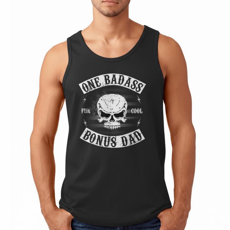 One Badass Bonus Step Dad  Birthday Stepdad Men Tank Top