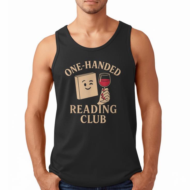 One-Handed Reading Club Smutty Book Lover Men Tank Top