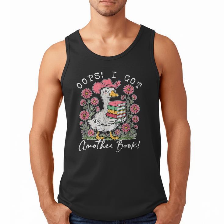 Oops I Got Another Book Goose Reading Humor Men Tank Top