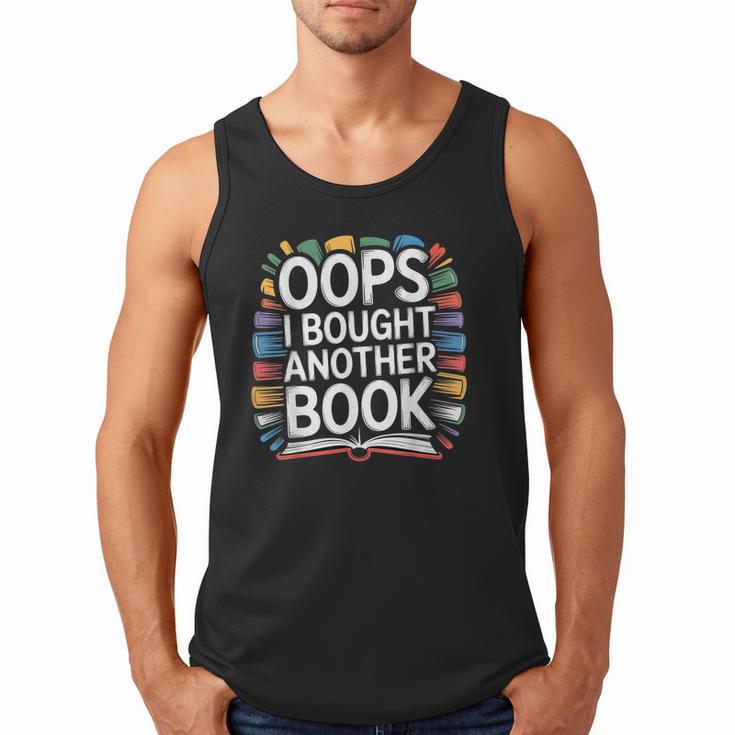 Oops I Bought Another Book Library Reader Bibliophile Men Tank Top