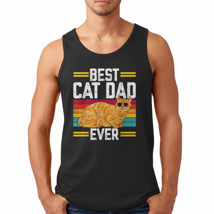 Orange Cat Best Cat Dad Ever Orange Tabby Cat Men Tank Top