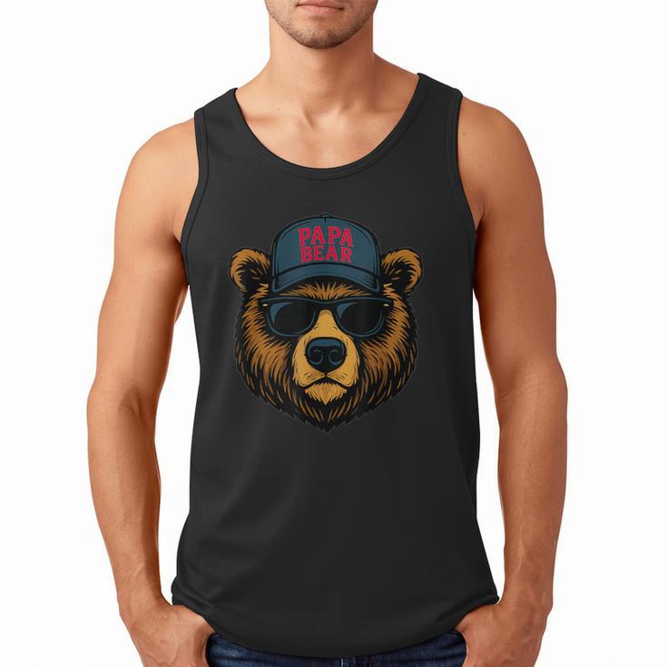 Papa Bear Father's Day Great Dad Joke Men Tank Top