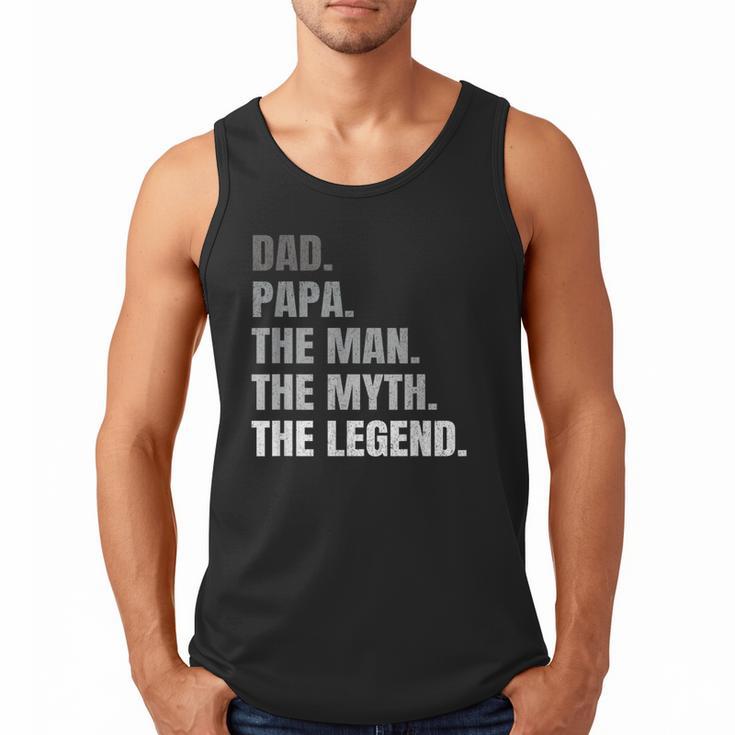 Papa Dad Legend Men Grandpa Christmas Father's Day Birthday Men Tank Top