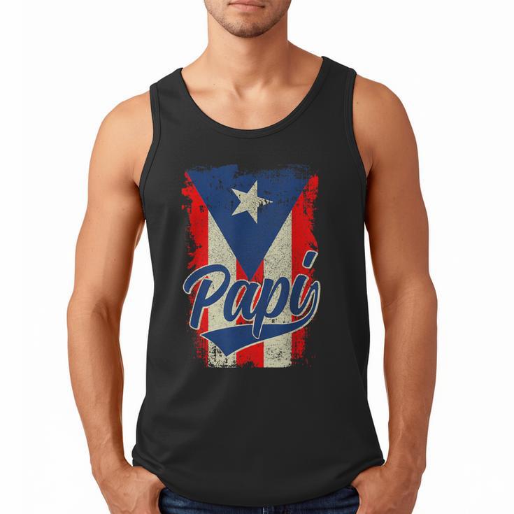Papi Puerto Rican Dad Puerto Rico Pride Boricua Father's Day Men Tank Top