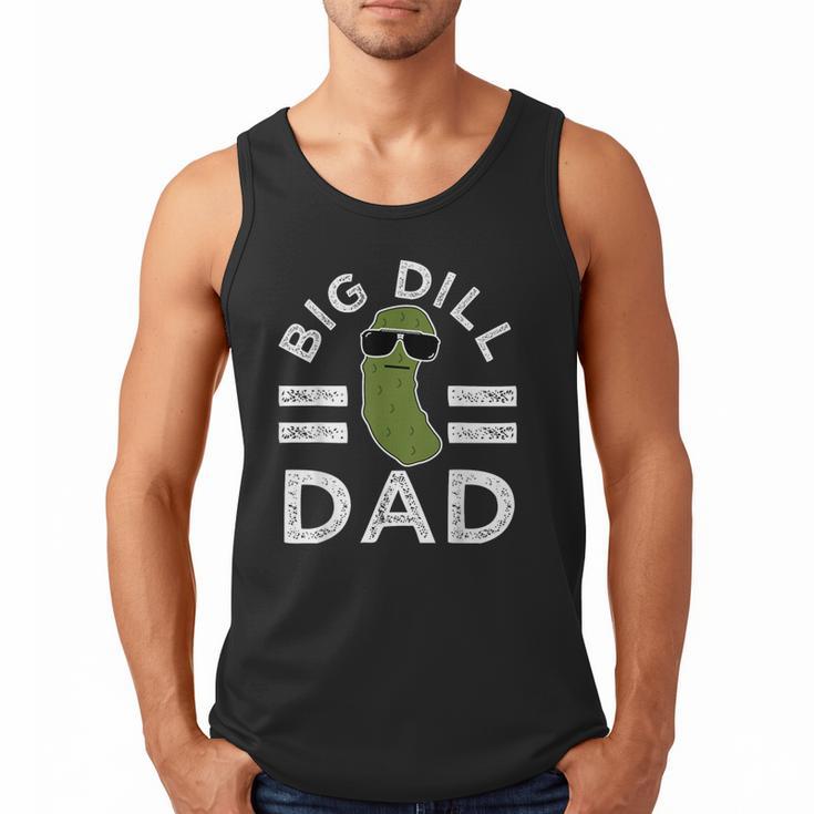 Pickle Pun Big Dill Dad Saying Dad Joke Father Humor Men Tank Top