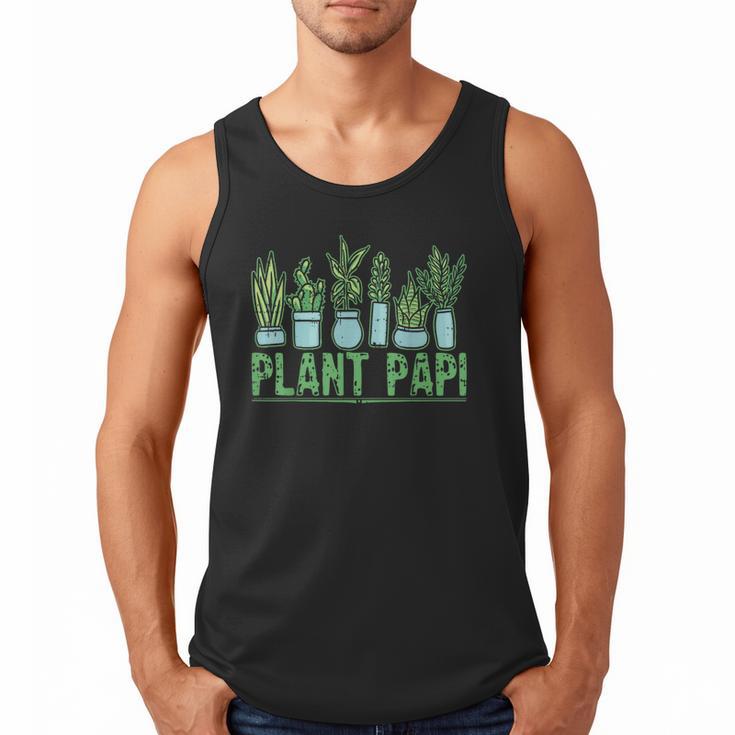 Plant Papi Daddy Father Gardener Gardening Father’s Day Men Tank Top