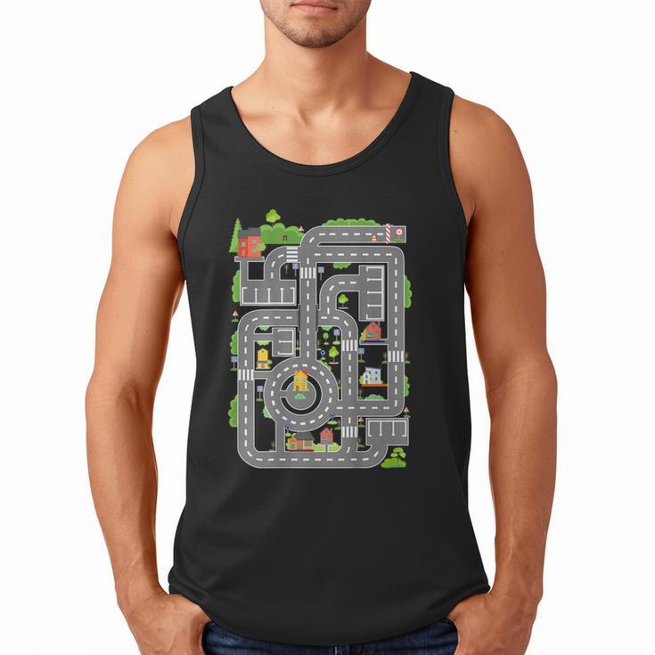 Play Cars On Dad's Back Shirt Kids And Fathers Play Men Tank Top