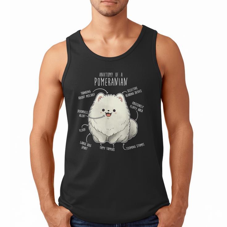 Pomeranian Anatomy Cute Pet Pom Mom Dog Dad For Men Women Girls Kids Men Tank Top