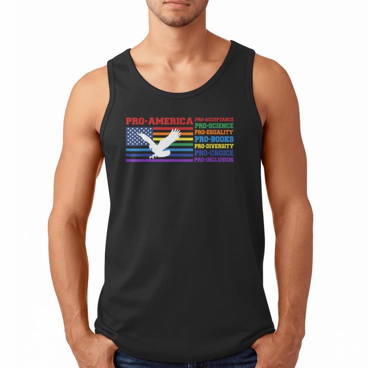 Pro America Pro Acceptance Pro Science Pro Equality Pro Book Men Tank Top