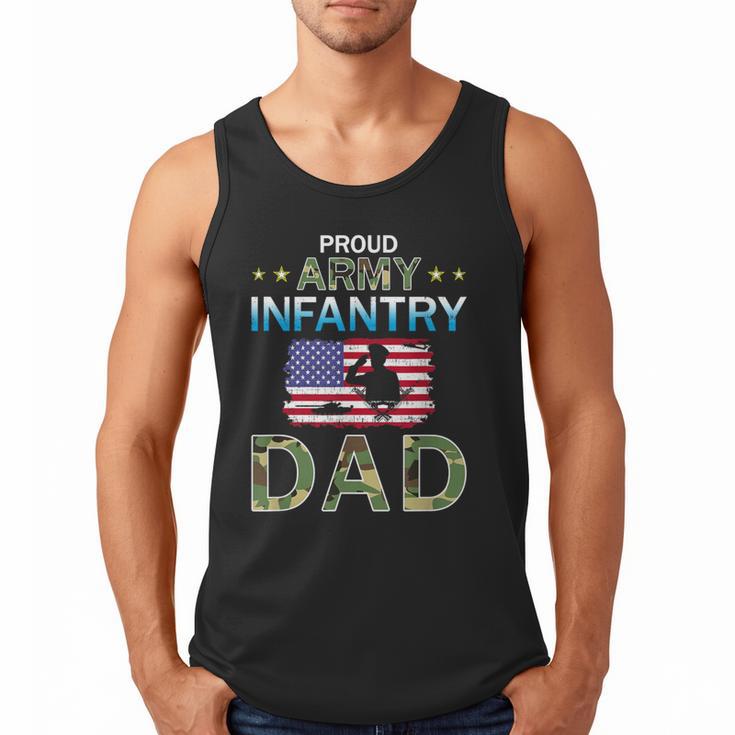 Proud Army Dad-Army Infantry Dad Camouflage Graphics Army Men Tank Top