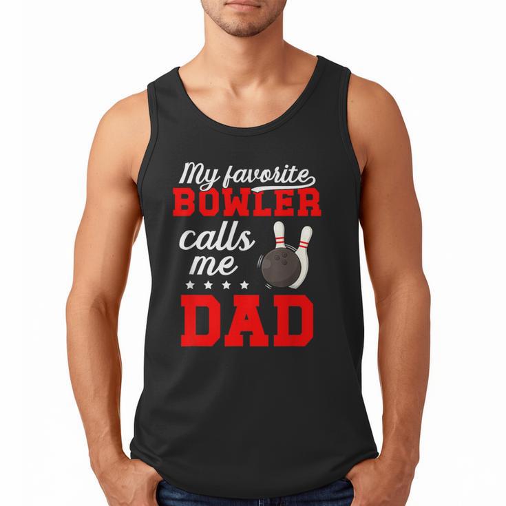 Proud Bowling Dad Of A Bowler Dad Bowling Father Men Tank Top