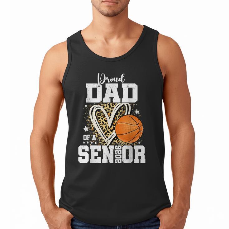 Proud Dad Of A 2026 Senior Basketball Graduation Leopard Men Tank Top