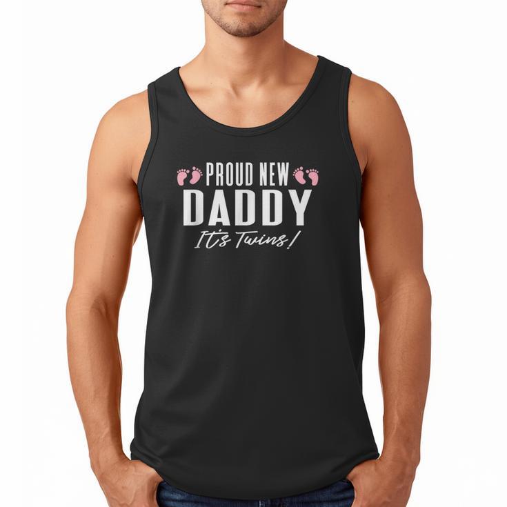 Proud New Dad It's Twins Girl Baby Announcement Father's Day Men Tank Top