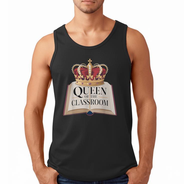 Queen Of The Classroom Appreciation Royal Crown Book Men Tank Top