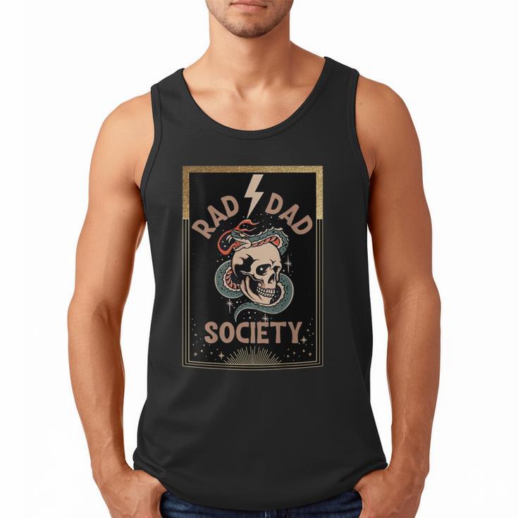 Rad Dad Society Cool Dad Club Dad Life Tee Fathers Day Men Tank Top