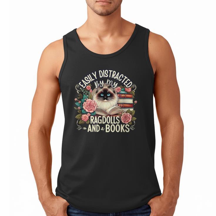 Ragdoll Lover Ragdoll Cat Ragdolls And Books Men Tank Top