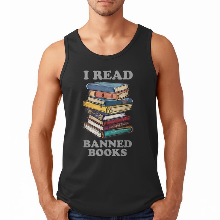 I Read Banned Books Bookworm Men Tank Top