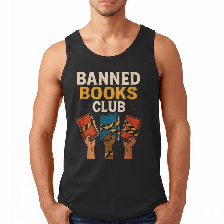 Read Banned Books Club Freely Anti-Censorship Librarian Men Tank Top