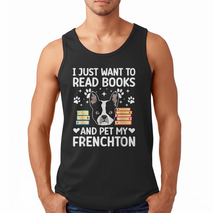 Read Books & Pet My Frenchton Owner Frenchton Lover Men Tank Top
