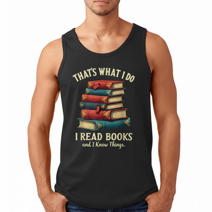 I Read Books Bookworm Halloween Men Tank Top