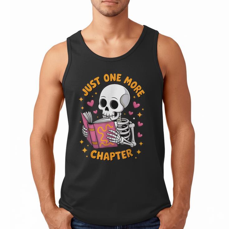 Read Books Lover Bookworm Cute Reading Just One More Chapter Men Tank Top
