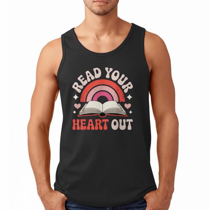 Read Your Heart Out Book Lovers Emotional Fall Vibes Men Tank Top
