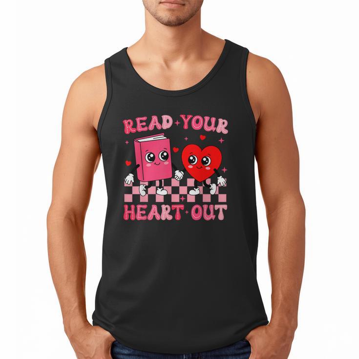 Read Your Heart Out Cute Reading Book Lover Men Tank Top