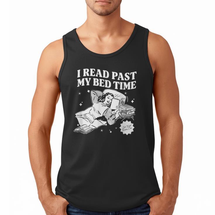 I Read Past My Bedtime Late Night Readers Book Club Men Tank Top