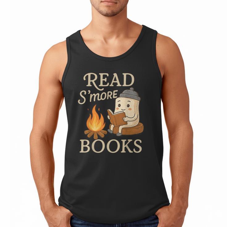 Read S'More Books Campfire Reading Book Lovers Camper Men Tank Top