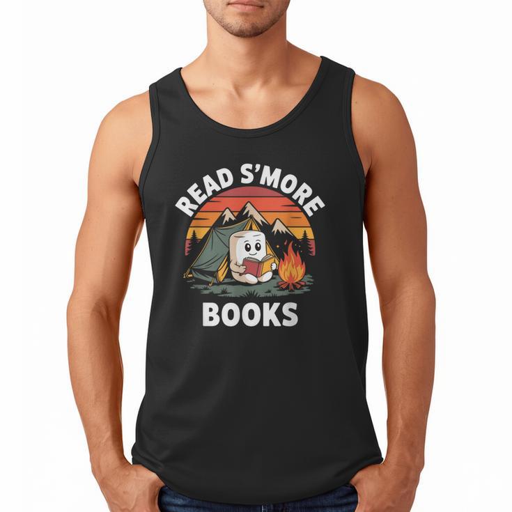 Read S'More Books Cute Campfire Reading Book Lovers Men Tank Top