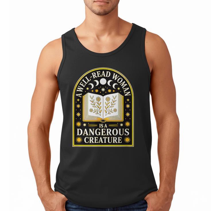 A Well Read Woman Is A Dangerous Creature For Book Lovers Men Tank Top
