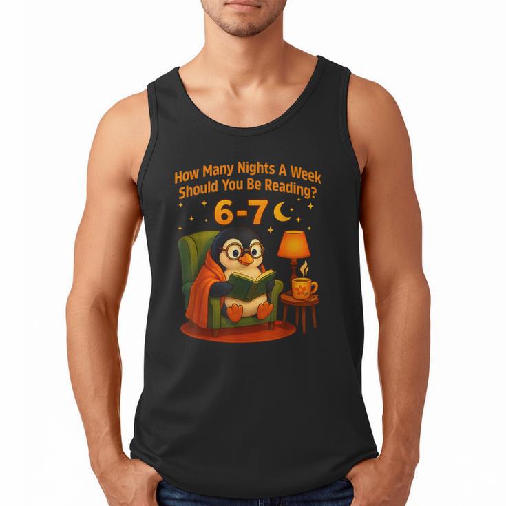 Reading 6 7 Six Seven Meme English Teacher Book Lover Men Tank Top