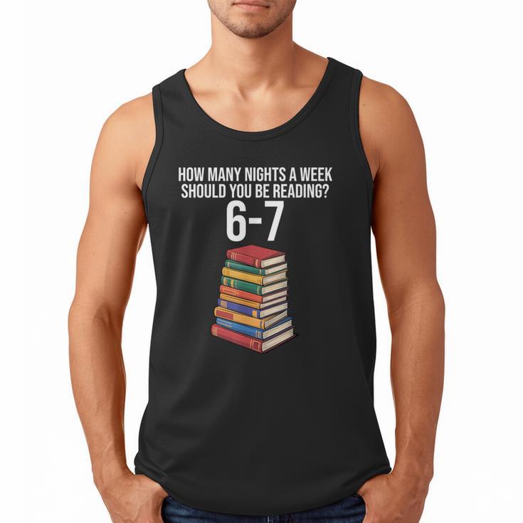 Reading Book Teacher 67 Six Seven Meme Men Tank Top