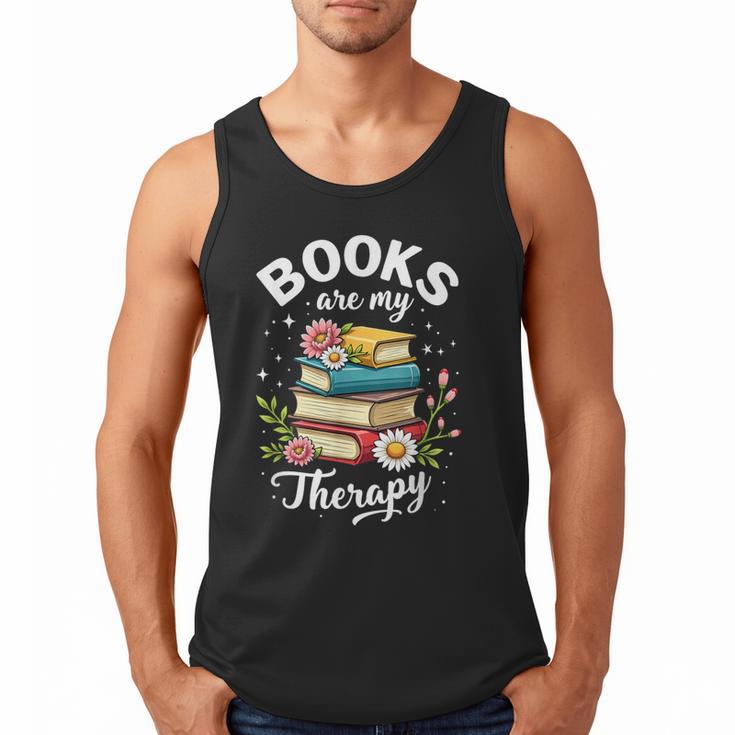 Reading Books Are My Therapy Men Tank Top