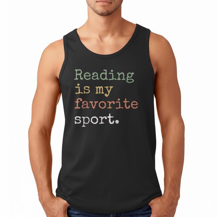 Reading Is My Favorite Sport Book Lovers Man Woman Men Tank Top