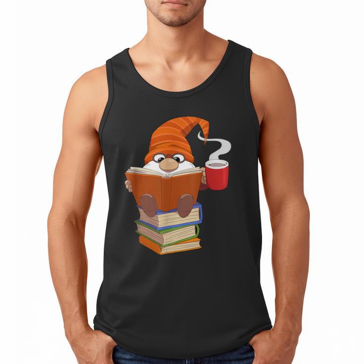 Reading Lover Book Graphic Gnome Men Tank Top