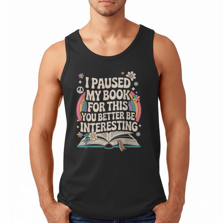 Reading Quote For Bookworm And Librarian Men Tank Top