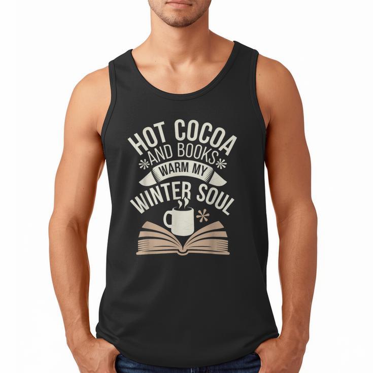 Reading All Winter Cozy Book Lover And Literary Escape Men Tank Top