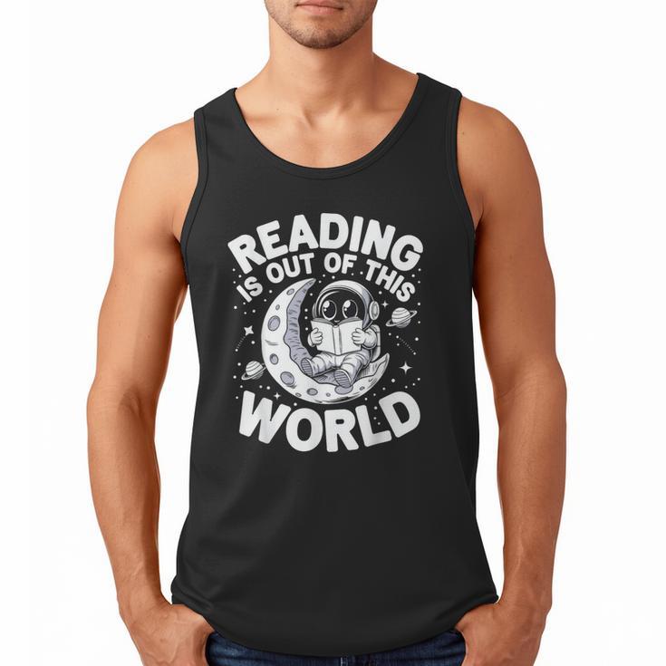 Reading Is Out Of This World Space Books Lover Men Tank Top