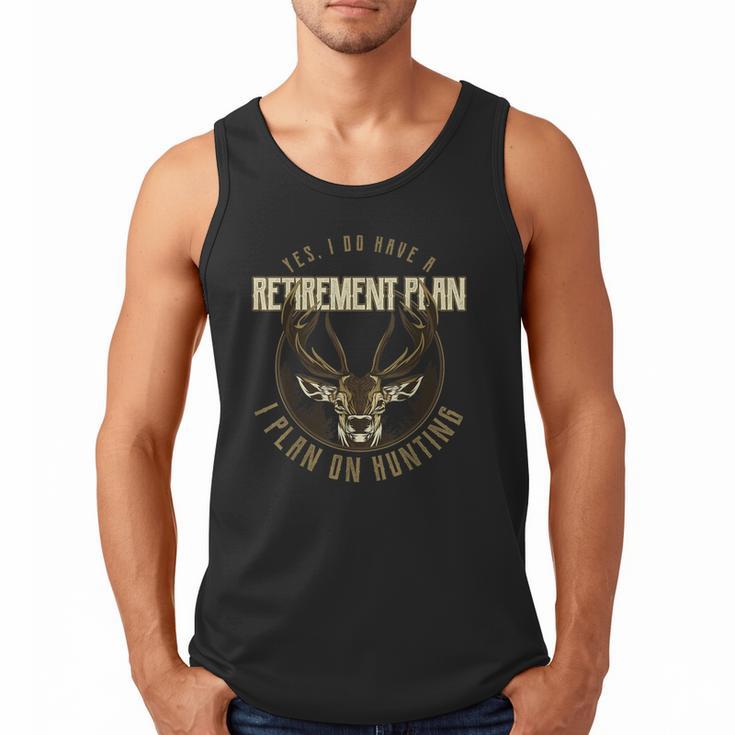 Retirement Grandpa Hunting Deer Elk Retired Hunter Dad Men Tank Top