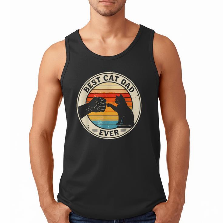 Retro Cat Dad Ever Cats Lovers For Men Women And Kids Men Tank Top