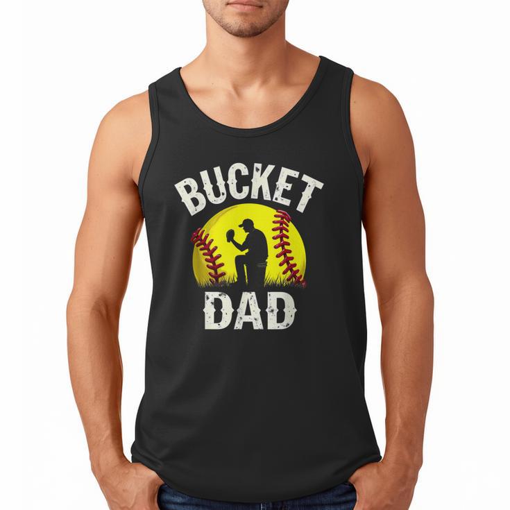 Retro Daddy Bucket Dad Softball Girl Men Tank Top