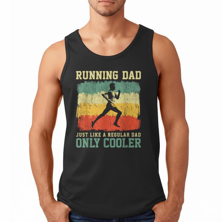 Retro Running Dad Runner Marathon Athlete Humor Outfit Men Tank Top