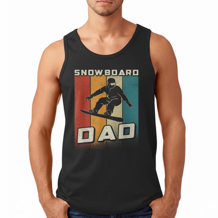 Retro Snowboard Dad Snowboarding Father Snowboarder Dad Men Tank Top
